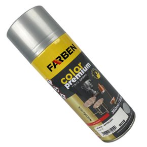 Tinta Spray Prata Metálico Uso Geral 350ml FARBEN