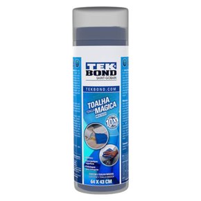 Toalha Mágica 64cm x 43cm Azul TEK BOND