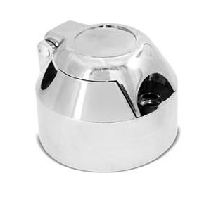 Tomada Fêmea Engate Reboque Cromada 6 Polos Redonda 12v 