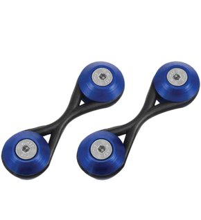 Trava De Parachoque Anilha Quick Release Aplicação Com Parafusos AZUL P2