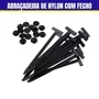 Abracadeira De Nylon Com Fecho 90 mm X 4,8 mm Preta 20PC