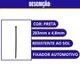 Abracadeira De Nylon Resistente ao Sol 283 mm X 4,8 mm Preta