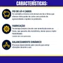 Boina La Dupla Face 7 Polegas Fio Vermelho e  Branco Corte Pesado P/ Rotativa