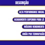 Boina La Dupla Face 7 Polegas Fio Vermelho e  Branco Corte Pesado P/ Rotativa