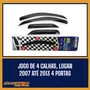 Calha De Chuva Logan 2007 a 2013 4 Portas UPGRADE