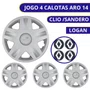Calota Aro 14 Clio /Sandero/Logan 2004 a 2010