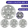 Jogo Calota Aro 14 Gol G4 2006 Prata
