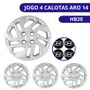 Calota Aro 14 HB20 2024 Prata Cubo Baixo