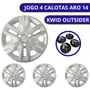 Calota Aro 14 Kwid Outsider 2023 Prata