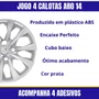 Calota Aro 14 Mobi Argo Palio 2017 até 2021