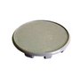 Calotinha Centro Tampa Roda 51mm Com Rebaixo Reta 1 Unidade Branco 