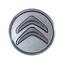 Calotinha Centro Tampa Roda Linha Citroen C3 C4 Aircross 55mm Prata Com Emblema Relevo 1 Unidade