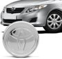 Calotinha Centro Tampa Roda Linha Toyota Corolla Fielder 55mm Cromada 1 Unidade