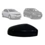 Capa Retrovisor Externo Sandero Logan 2014 a 2024 Preto Sem Furo Pisca Lado Esquerdo Motorista 