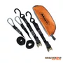 Cinta Amarracao De Carga 25MM 800KG Preta Catraca Com Bolsa (KIT MOTO)