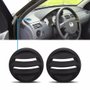 Difusor Saida Ar Superior Gol Parati Saveiro G3 Redondo Preto  