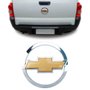 Emblema Chevrolet Tampa Traseira Montana 2002 a 2010 Com Dourado