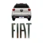 Emblema Fiat Escovado Tampa Traseira Toro/ Mobi Medida 