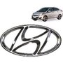 Emblema Logo Marca da Grade Linha Hyundai Hb20 2012 a 2019 Cromado