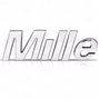 Emblema MILLE Uno 2004 a 2013 Cromado