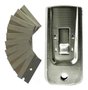 Estilete Raspador Ratinho Metal 10 Laminas Insulfilm 