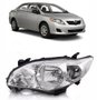 Farol Corolla 2008 a 2011 Máscara Cromada Esquerdo Motorista