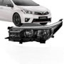 Farol Corolla 2015 a 2017 Máscara Negra Sem Projetor Esquerdo Motorista