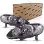 Farol Corolla Fielder 2003 a 2007 Mascara Negra Foco Duplo Lado Esquerdo TYC