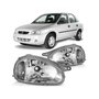Farol Corsa Hatch Classic 00 a 10 Lente Lisa Direito