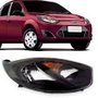 Farol Fiesta 2011 a 2014 Mascara Negra Foco Duplo Lado Esquerdo Motorista TYC
