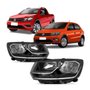 Farol Gol Voyage G8 2018 a 2022 Saveiro G7 G8 2017 a 2022 Mascara Cromada Foco Duplo Lado Direito ARTEB