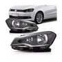 Farol Gol Voyage G6 2013 a 2016 Foco Duplo Máscara Negra Direito Caroneiro 