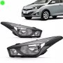 Farol HB20 Hatch Sedan 2012 a 2019 Máscara Negra Foco Simples Lado Direito Caroneiro 