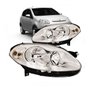 Farol Palio Novo 2012 a 2018 Máscara Cromada Esquerdo Motorista