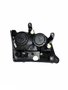 Farol S10 Blazer 2001 a 2011 Mascara Cromado Foco Duplo Pisca Cristal Lado Direito Caroneiro