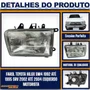 Farol Toyota Hilux SW4 1992 Ate 1995  Esquerdo