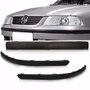 Friso Dianteira Parachoque Gol G3 2000 a 2002 Kit 3 peças Preto
