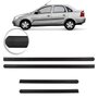 Jogo Friso Lateral Corsa Hatch Sedan 4 Portas 2002 a 2012 Preto