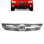 Grade Dianteira Radiador Astra 2003 a 2012 Cinza Com Friso Cromado 