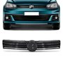 Grade Dianteiro Radiador Gol Voyage Saveiro G7 2017 a 2018 Preta Com Friso Cromado