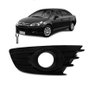 Grade Milha Parachoque Dianteiro C4 Pallas Hatch 2008 a 2013 Com Furo Preto Direito