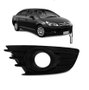 Grade Milha Parachoque Dianteiro C4 Pallas Hatch 2008 a 2013 Com Furo Preto Esquerdo