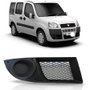 Grade Milha Parachoque Dianteiro Doblo 2009 a 2013 Sem Furo Preto Lado Esquerdo Motorista 
