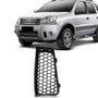 Grade Milha Parachoque Dianteiro Ecosport 2008 a 2012 Sem Furo Preto Esquerdo Motorista