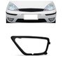 Grade Milha Parachoque Dianteiro Focus 2004 a 2008 Com Furo Preto Esquerdo