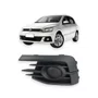 Grade Milha Parachoque Dianteiro Gol Voyage G7 2016 a 2018 Sem Furo Preto Lado Esquerdo Motorista  