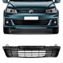 Grade Parachoque Dianteiro Central Gol Voyage G7 2016 a 2019 Preto 