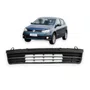 Grade Parachoque Dianteiro Central Gol Voyage G7 2016 a 2019 Preto Com Friso Cromado