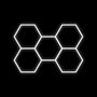 Iluminação Em Led Hexagonal Com 5 Células KERS
