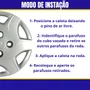 Jogo Calota Aro 13 Celta Prisma 2000 Até 2015 Cubo Baixo